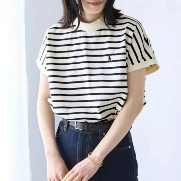 Ralph Polo Striped Loose T-shirt