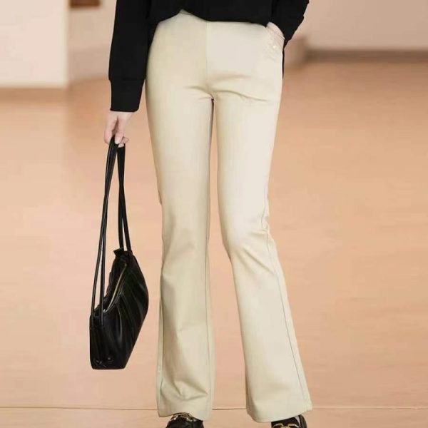 Women's slim flare suit pants