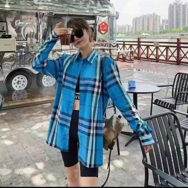 Burberry Plaid Striped Shirt