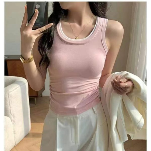 Color-Block Asymmetrical Camisole