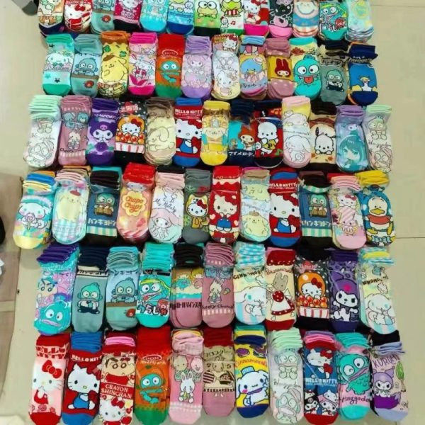 Sanrio Cartoon Crew Socks for Women