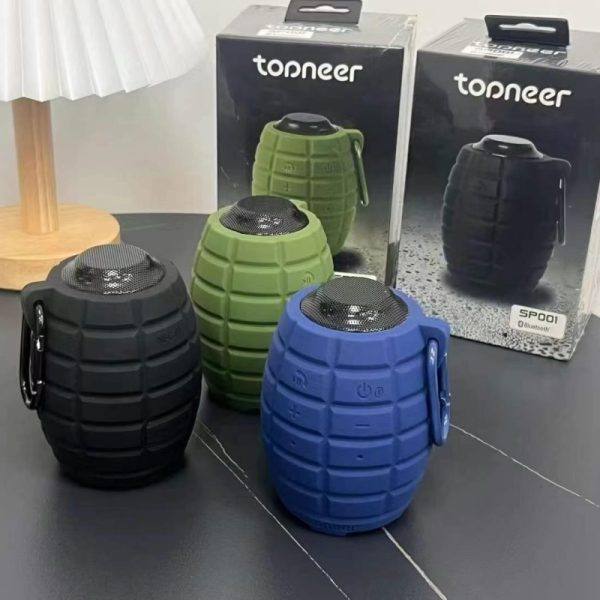 Grenade-shaped Outdoor Bluetooth Speaker
