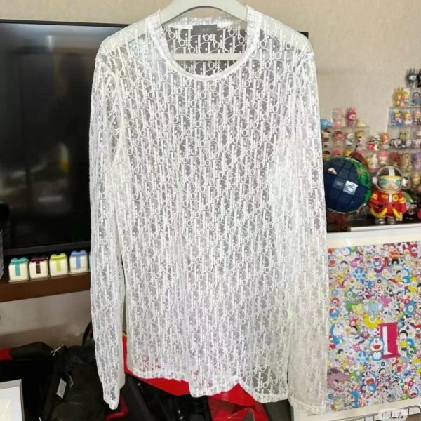 Dior Sheer Long Sleeve Top