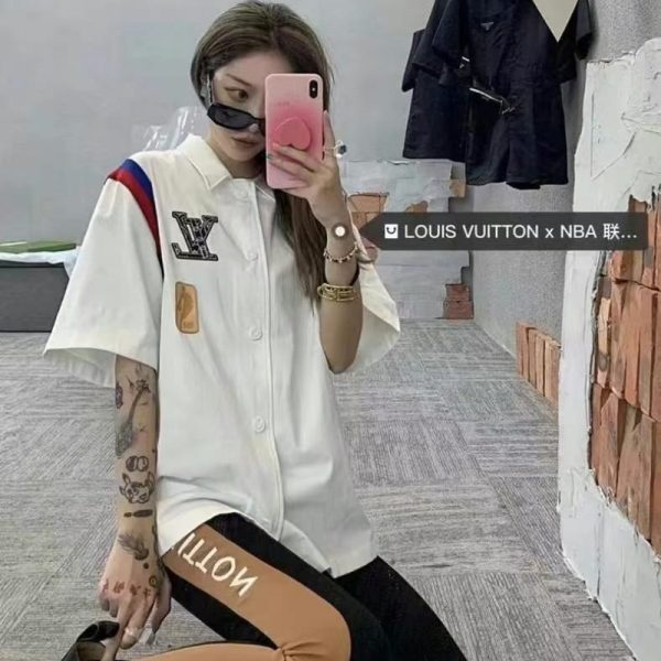 LV short-sleeve cardigan