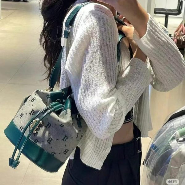 MLB Monogram Single-Shoulder Bucket Bag