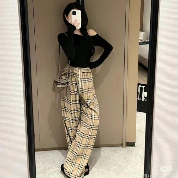 Burberry Checkered Pants