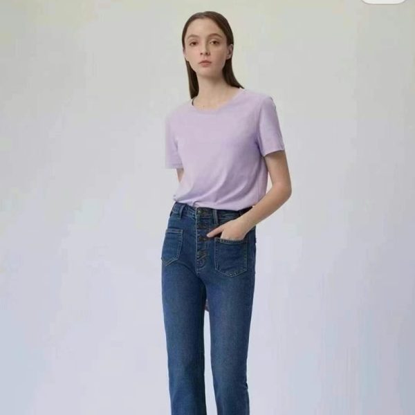 Mulberry Silk Short-Sleeve T-Shirts
