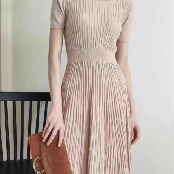 Atmos&Here Women's Pleated Knit Dress