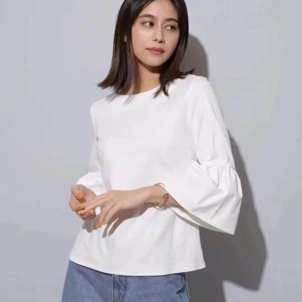 Elegant bell sleeve women’s top