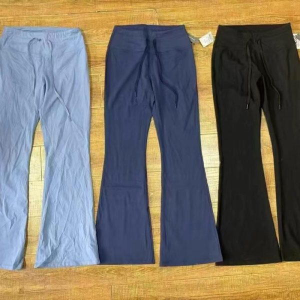 high-stretch yoga wide-leg pants