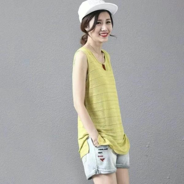 Summer new knit vest