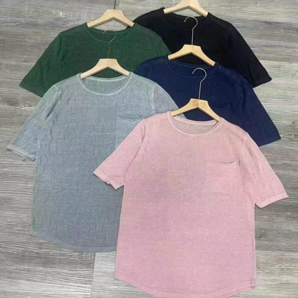Bamboo linen knit top