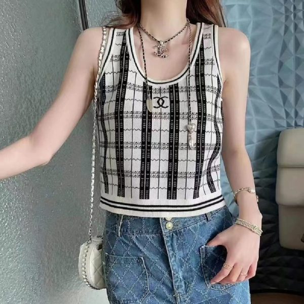 Chanel Jacquard Woven Vests