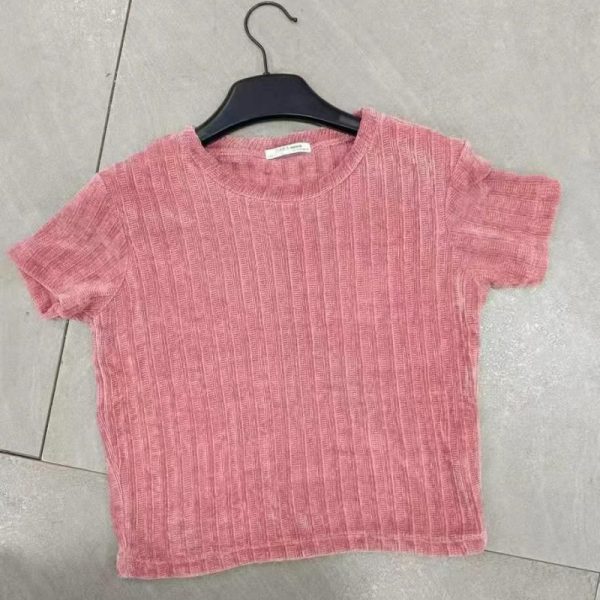 Zara Knit Short Sleeve Tops