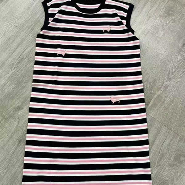 Summer Striped Knit Dresses