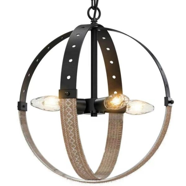JK Jute Rope Woven Pendant Light