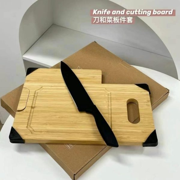 Vegetable cutting board+knife
