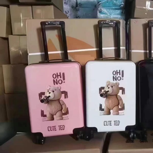 Teddy Bear Beverage Rolling Luggage