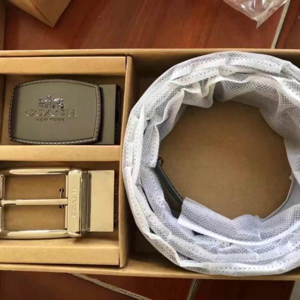 Coach Boxed Leather Belt