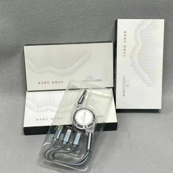Retractable 3-in-1 Data Cable