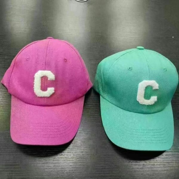 C letter embroidered baseball caps