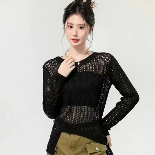 Original Export Hollow Knit Top