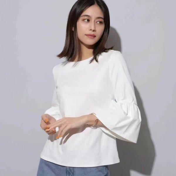 Elegant Flared Sleeve Women's Top