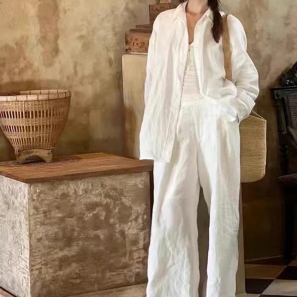Linen Two-Piece Set (Shirt + Pants)