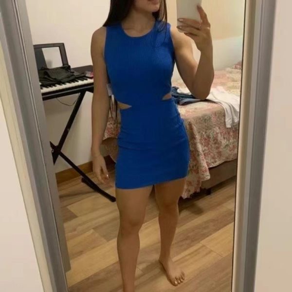 ZARA Hollow-Out Curve Dress