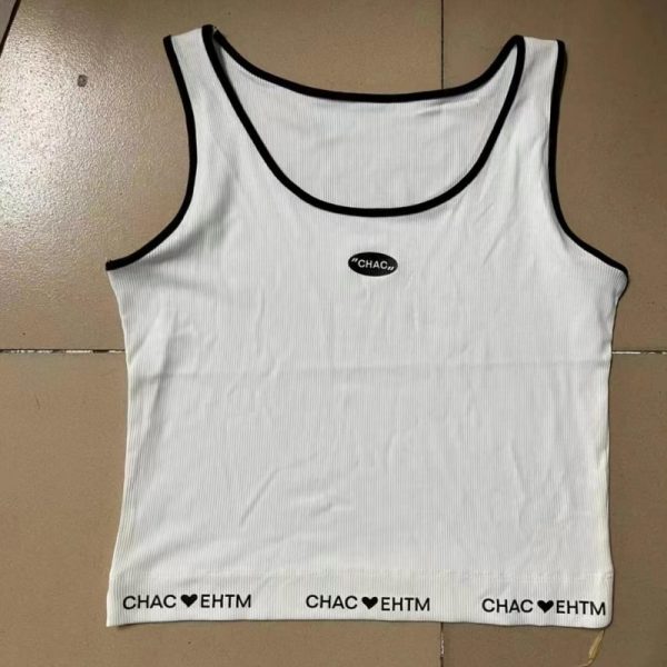 Color-block knit camisole vests