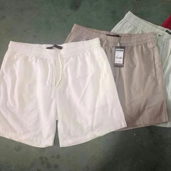 Cotton-linen shorts