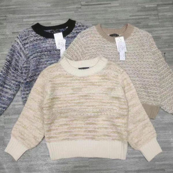 Japanese Color-Block Knit Sweater