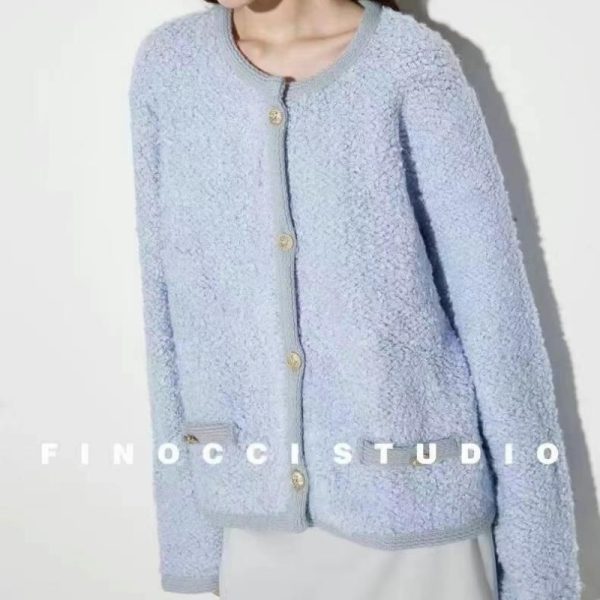 Korean Single-Cut Label Cardigan