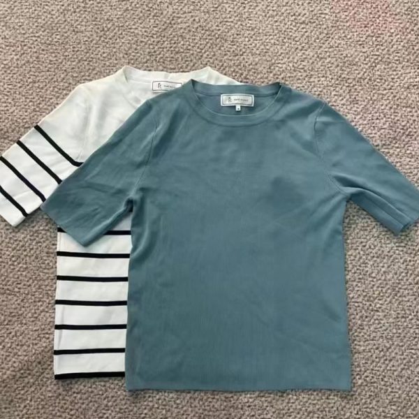 Rope Picnic Ice silk  knit tops